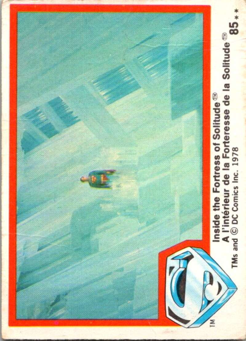1978 OPC Superman #85 Inside the Fortress of Solitude V52013 Image 1