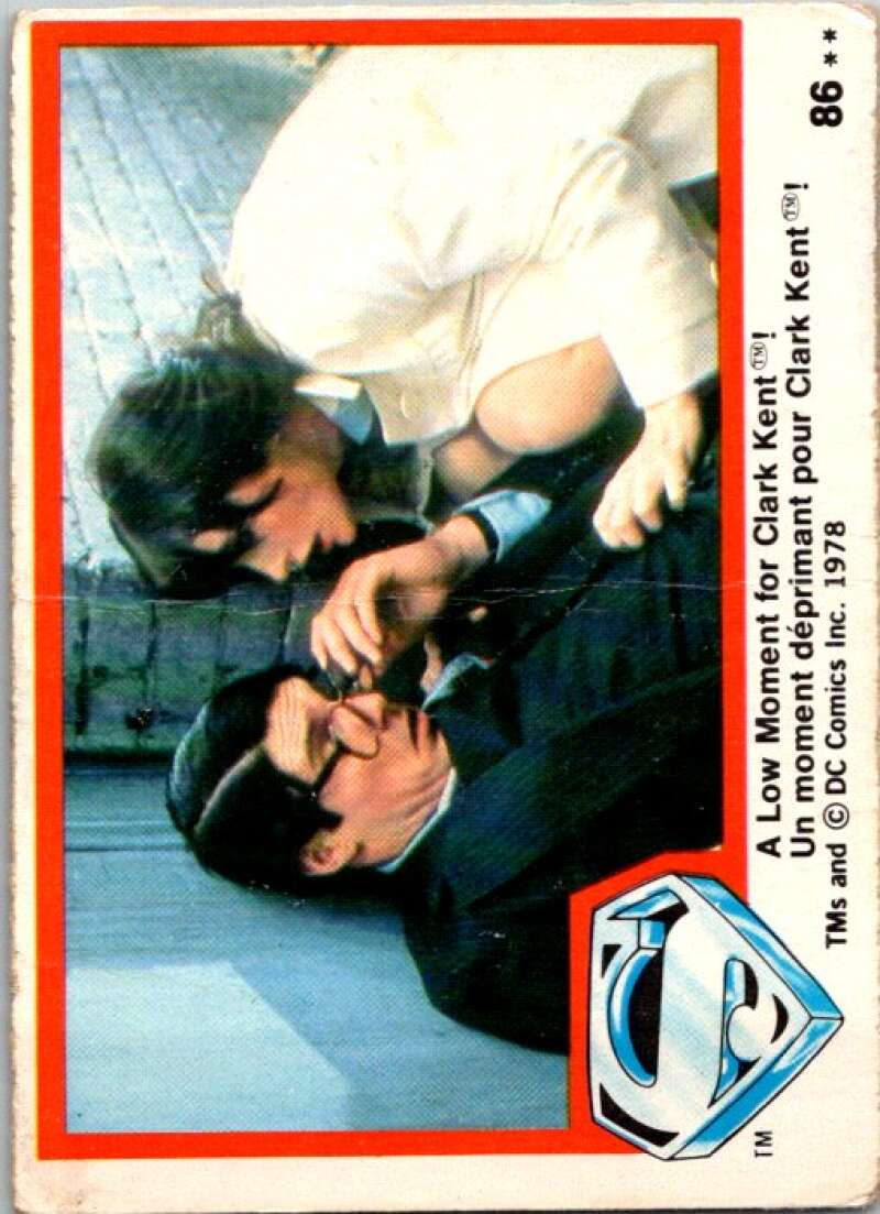 1978 OPC Superman #86 A Low Moment for Clark Kent! V52014 Image 1
