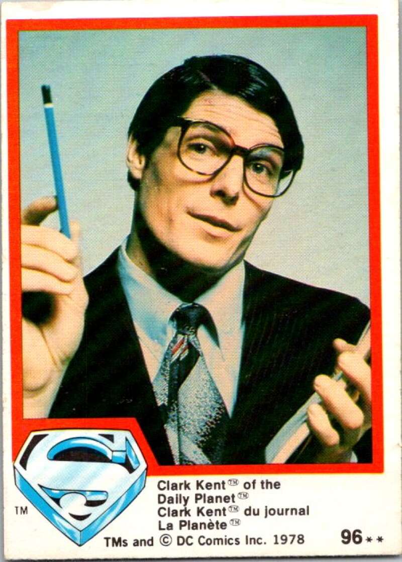 1978 OPC Superman #96 Clark Kent of the Daily Planet V52056 Image 1