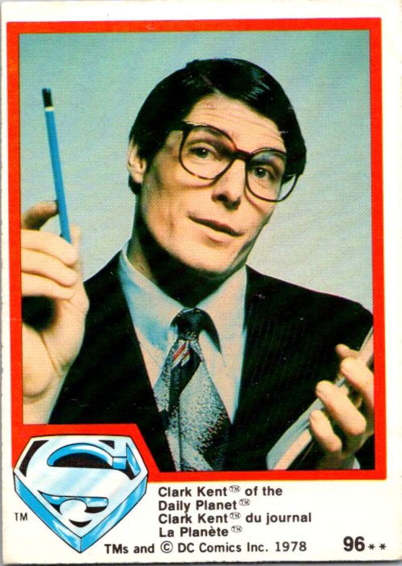 1978 OPC Superman #96 Clark Kent of the Daily Planet V52057 Image 1