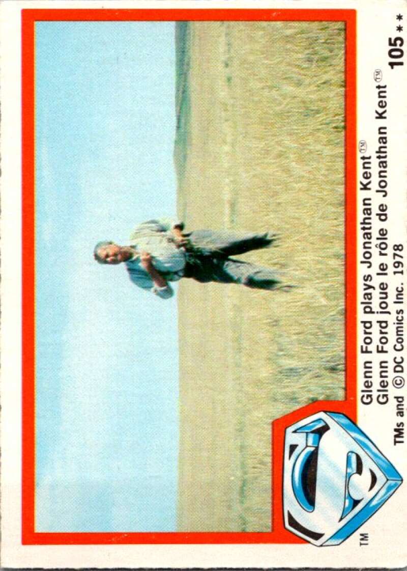 1978 OPC Superman #105 Glenn Ford plays Jonathan Kent V52085 Image 1