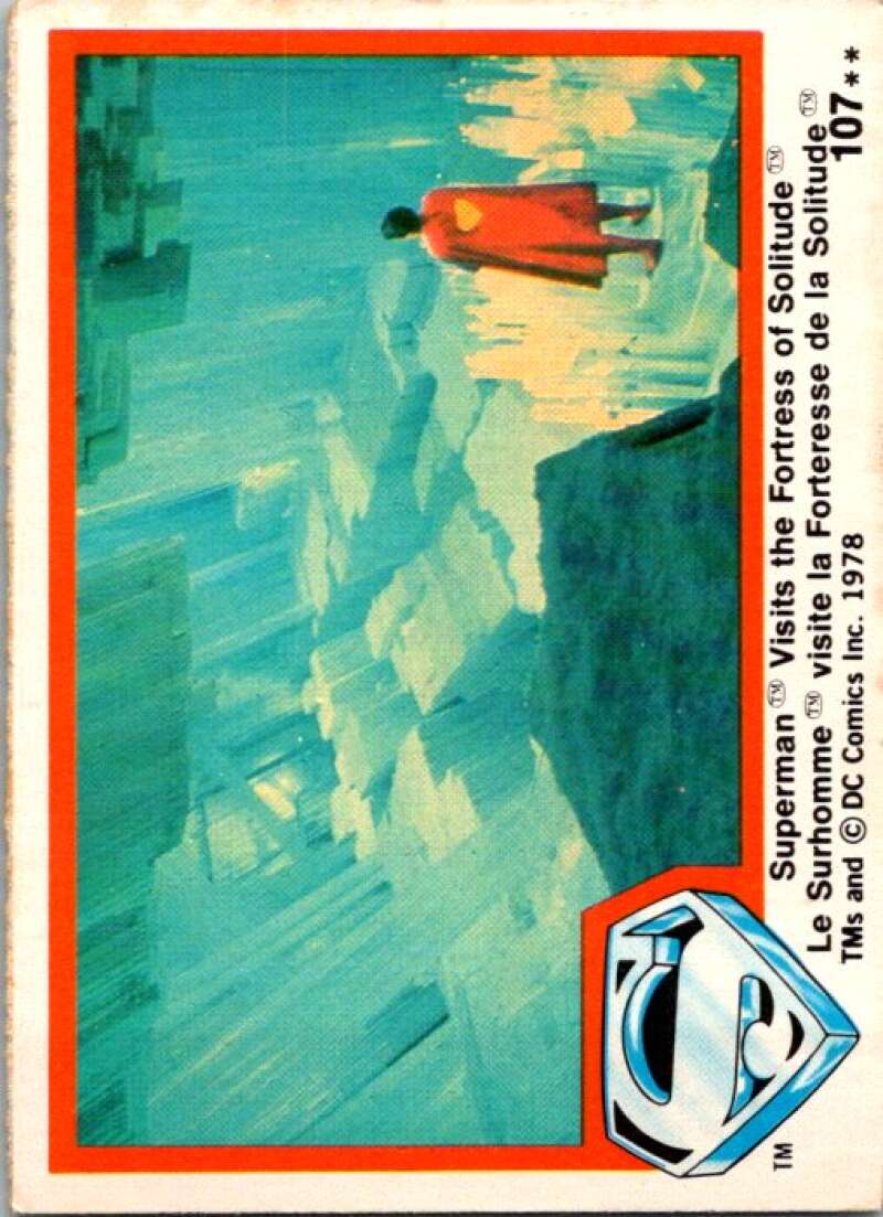 1978 OPC Superman #107 Superman Visits the Fortress V52094 Image 1