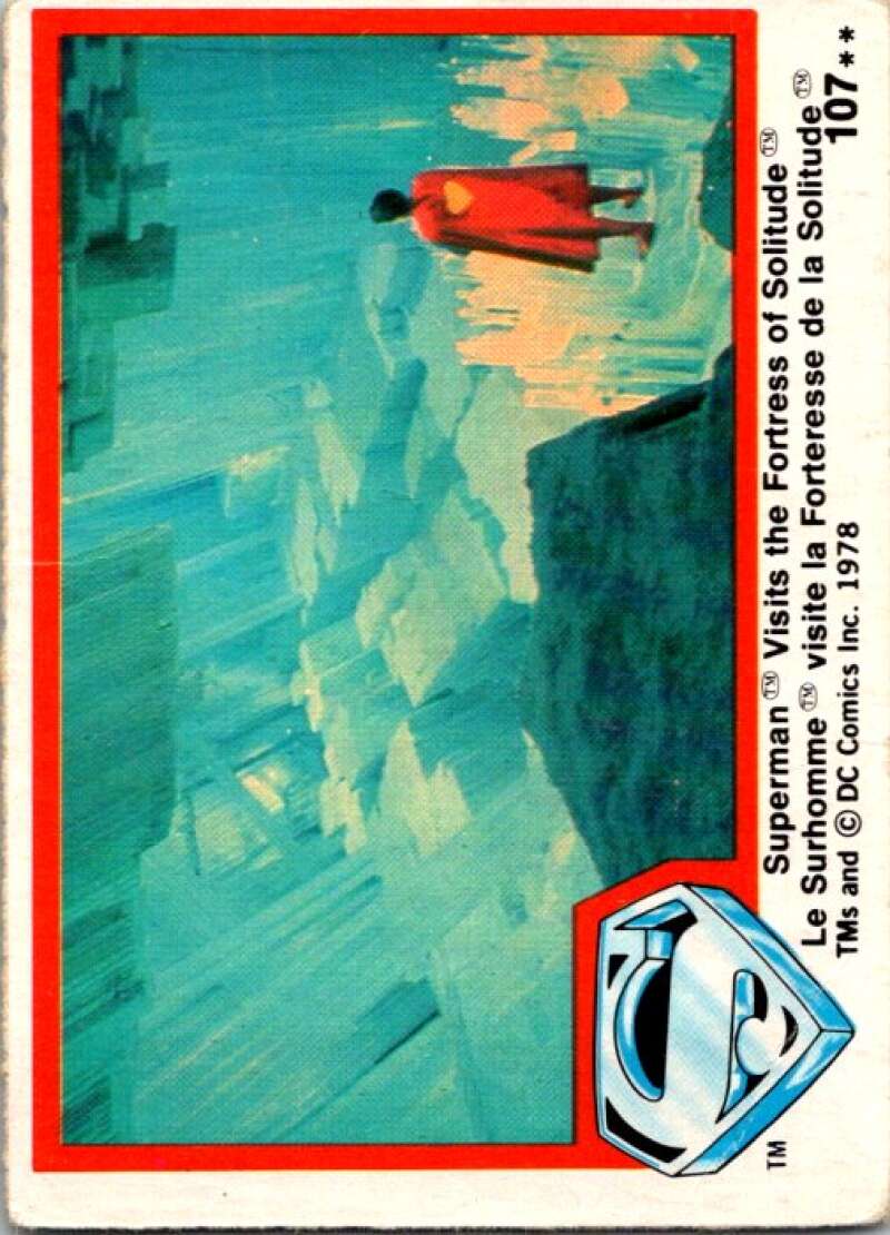 1978 OPC Superman #107 Superman Visits the Fortress V52096 Image 1