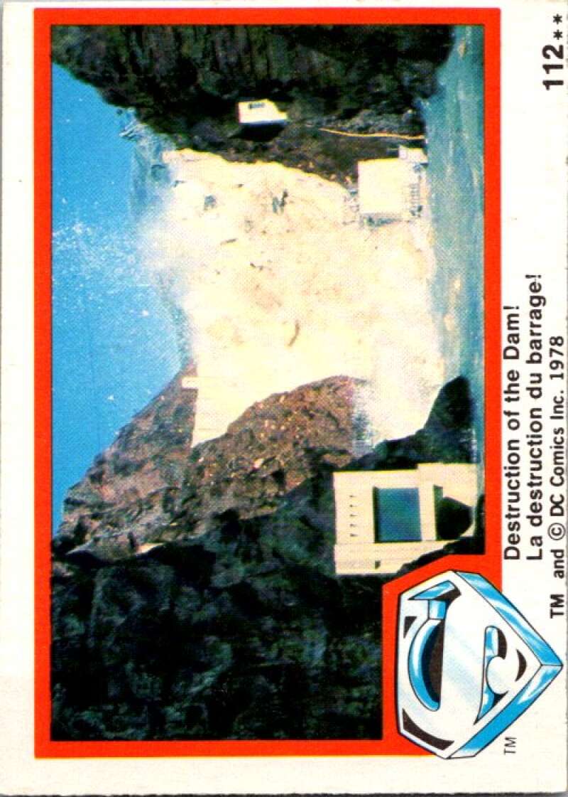 1978 OPC Superman #112 Destruction of the Dam! V52116 Image 1