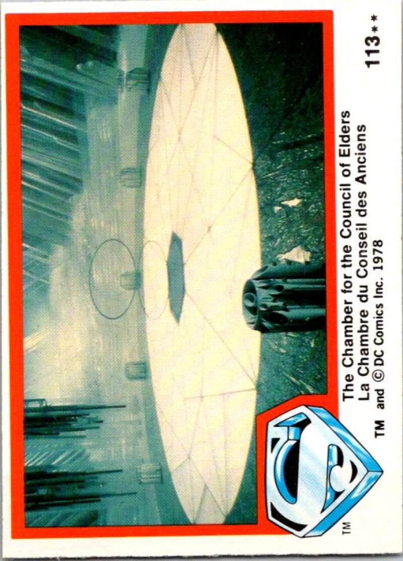 1978 OPC Superman #113 The Chamber of Council of Elders V52117 Image 1