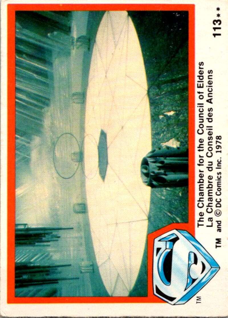 1978 OPC Superman #113 The Chamber of Council of Elders V52118 Image 1