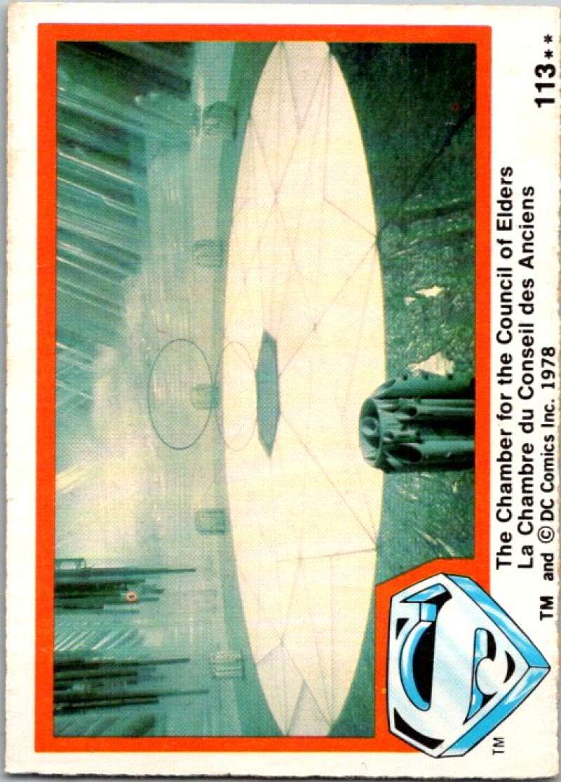 1978 OPC Superman #113 The Chamber of Council of Elders V52119 Image 1