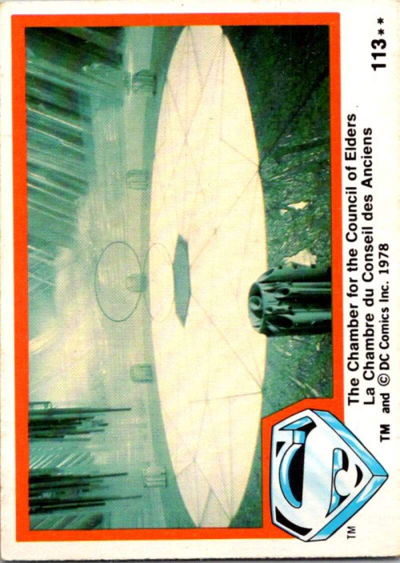 1978 OPC Superman #113 The Chamber of Council of Elders V52121 Image 1