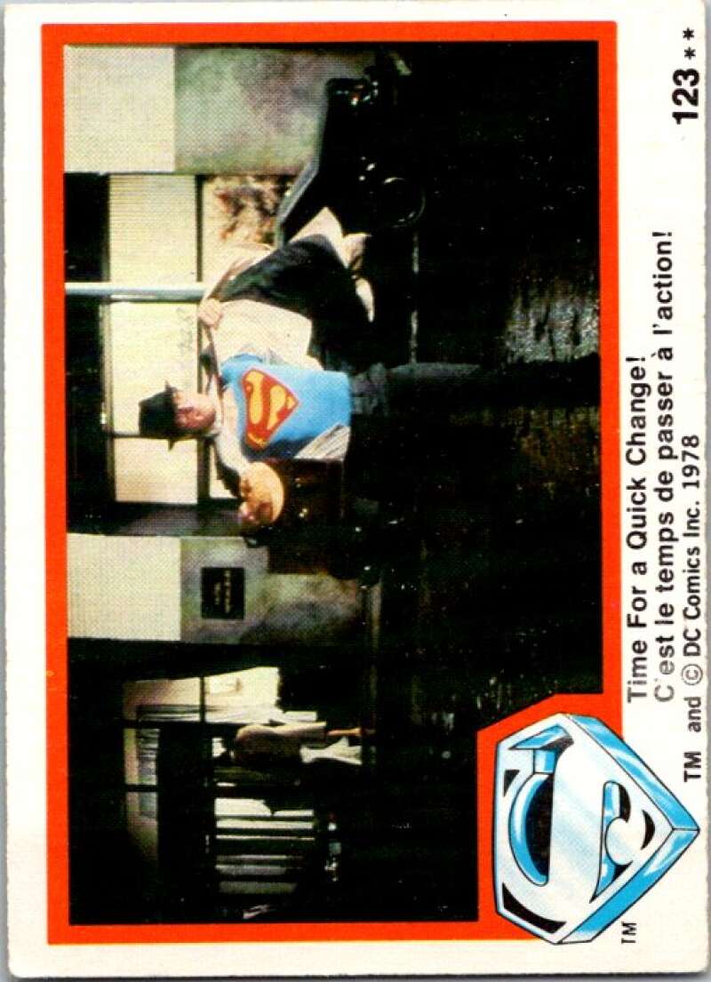 1978 OPC Superman #123 Time For a Quick Change! V52155 Image 1
