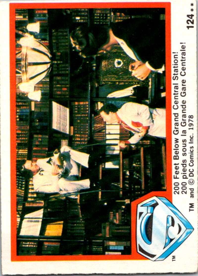 1978 OPC Superman #124 200 Feet Below Central Station! V52160 Image 1