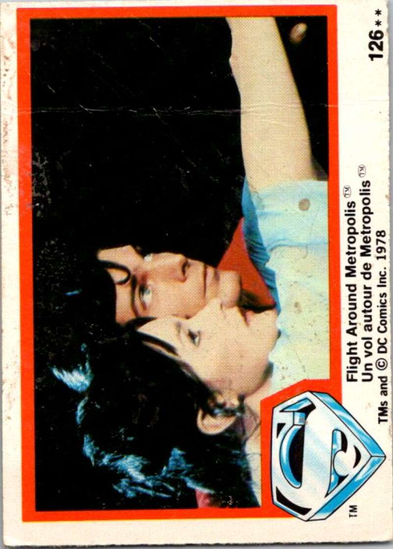 1978 OPC Superman #126 Flight Around Metropolis V52163 Image 1