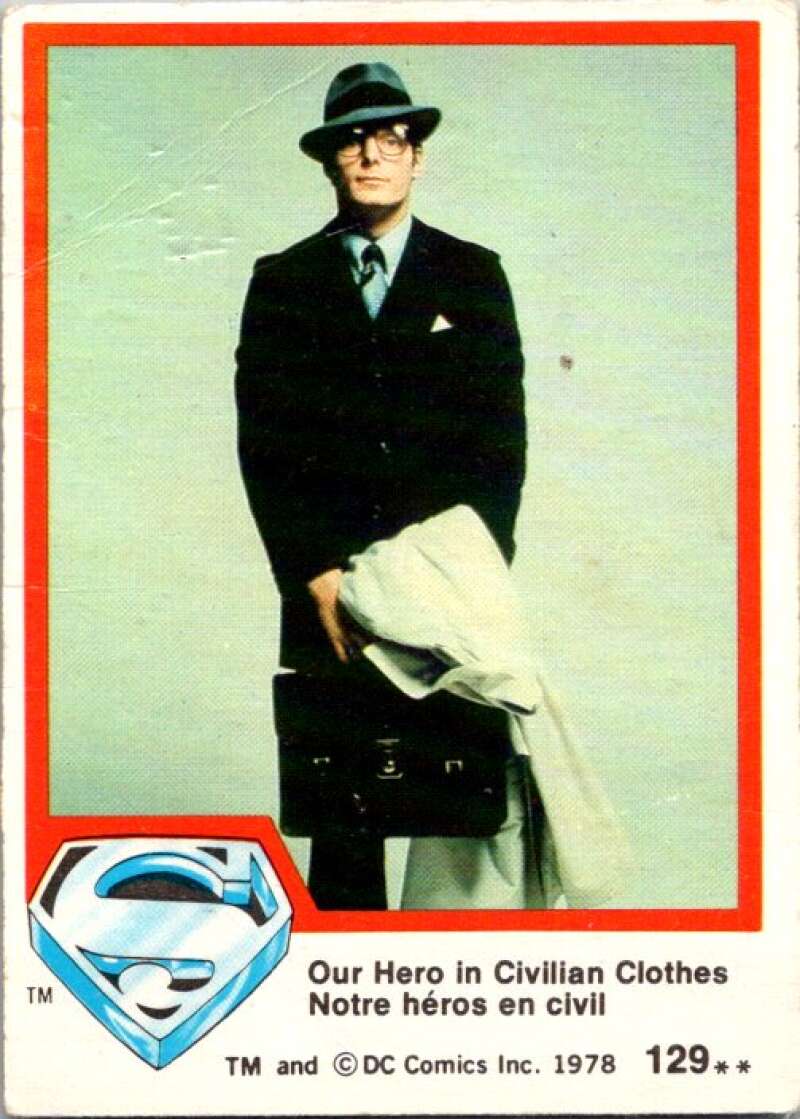 1978 OPC Superman #129 Our Hero In Civilian Clothes V52172 Image 1