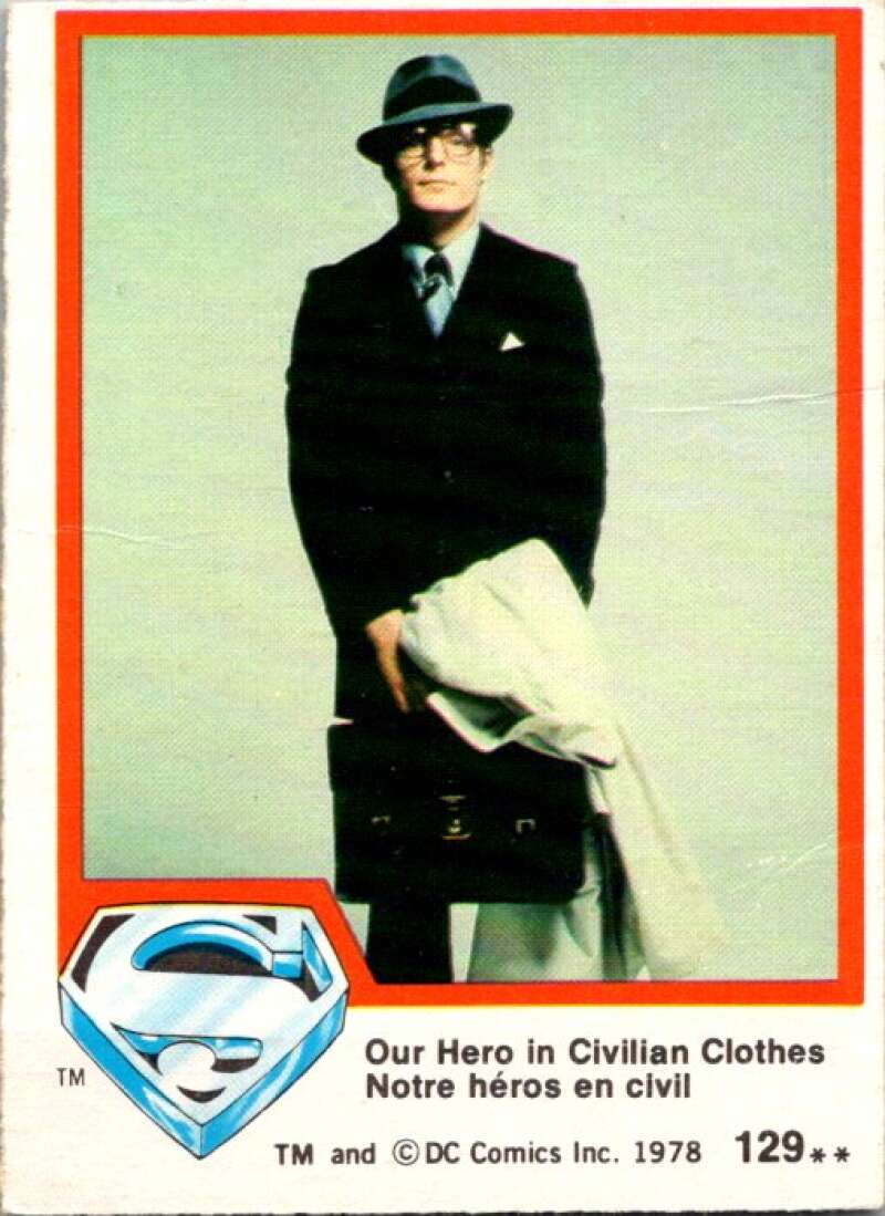 1978 OPC Superman #129 Our Hero In Civilian Clothes V52173 Image 1