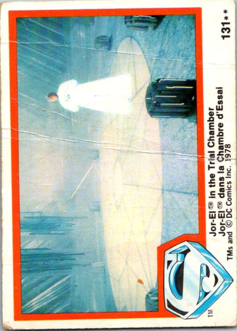 1978 OPC Superman #131 Jor-El in the Trial Chamber V52178 Image 1