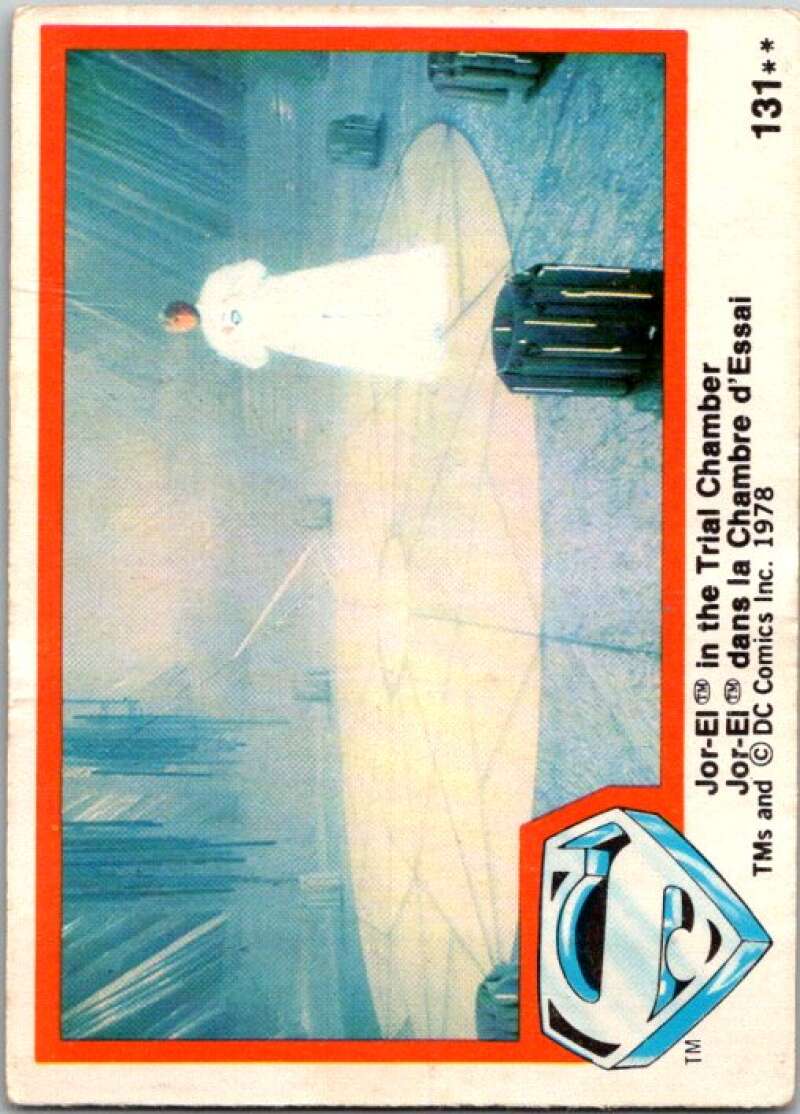 1978 OPC Superman #131 Jor-El in the Trial Chamber V52179 Image 1