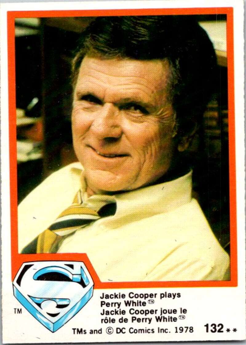 1978 OPC Superman #132 Jackie Cooper plays Perry White V52183 Image 1