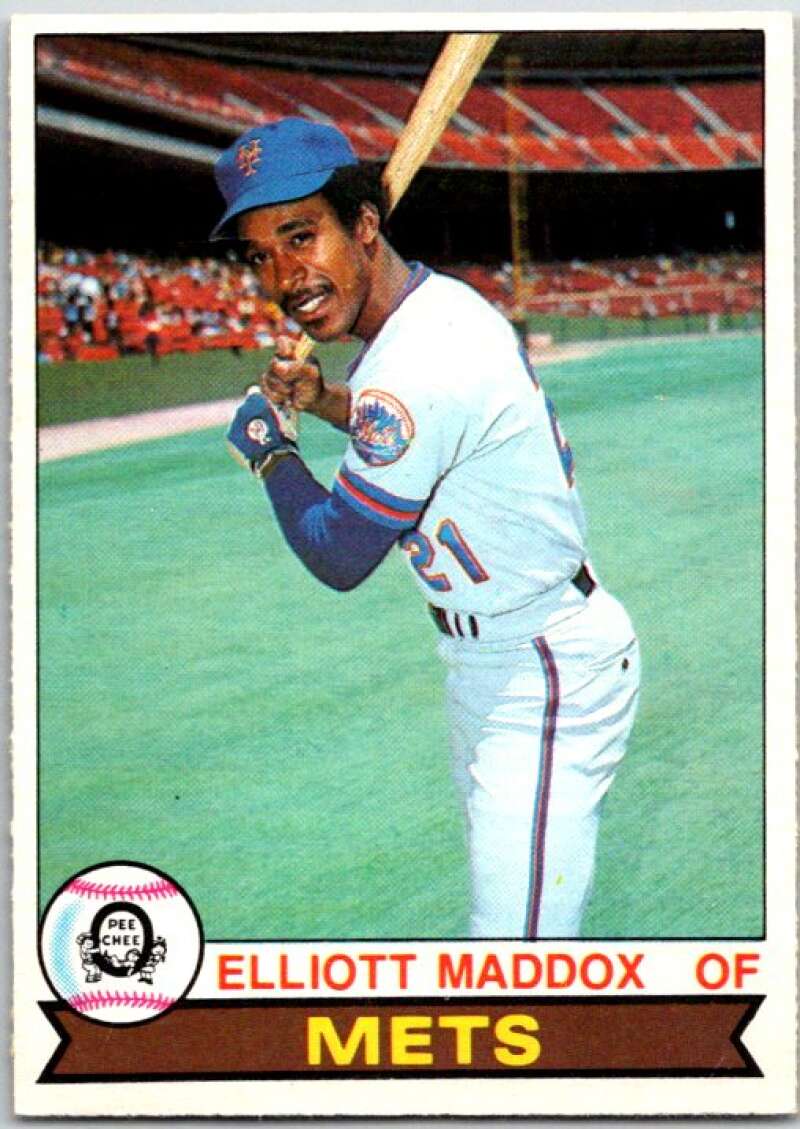 1979 OPC Baseball #28 Elliott Maddox New York Mets V50298 Image 1