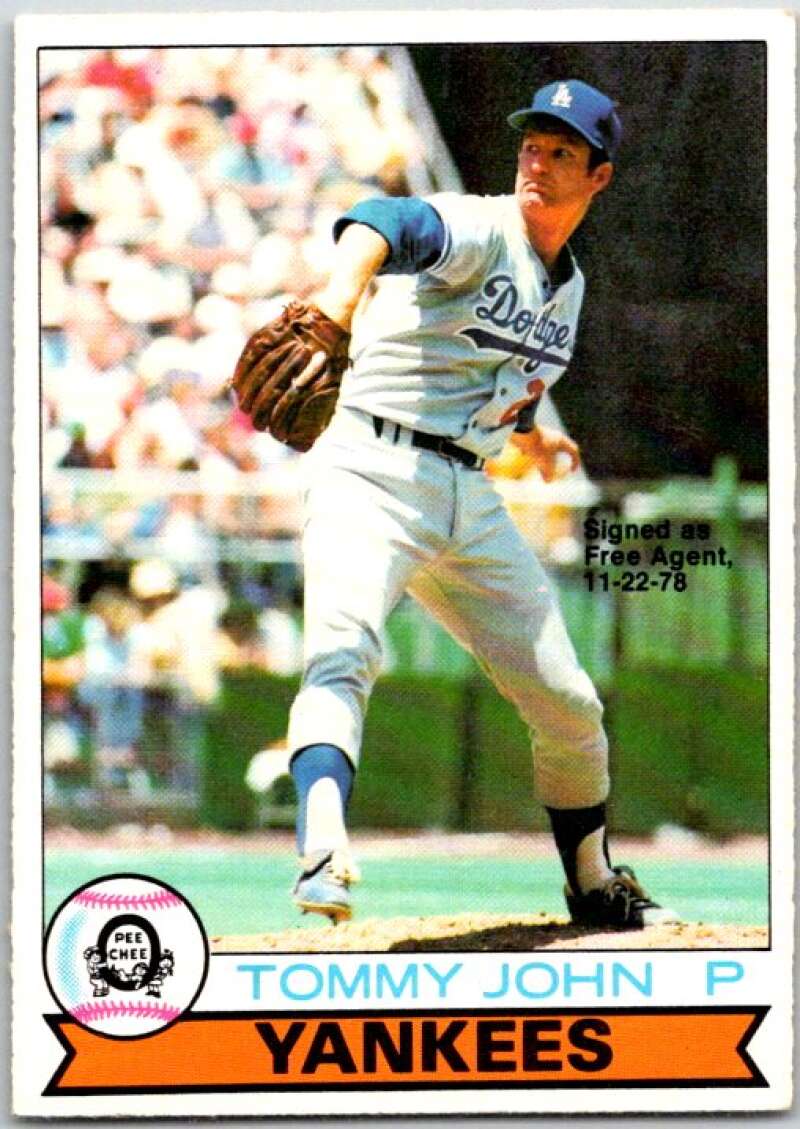 1979 OPC Baseball #129 Tommy John Los Angeles Dodgers V50375 Image 1