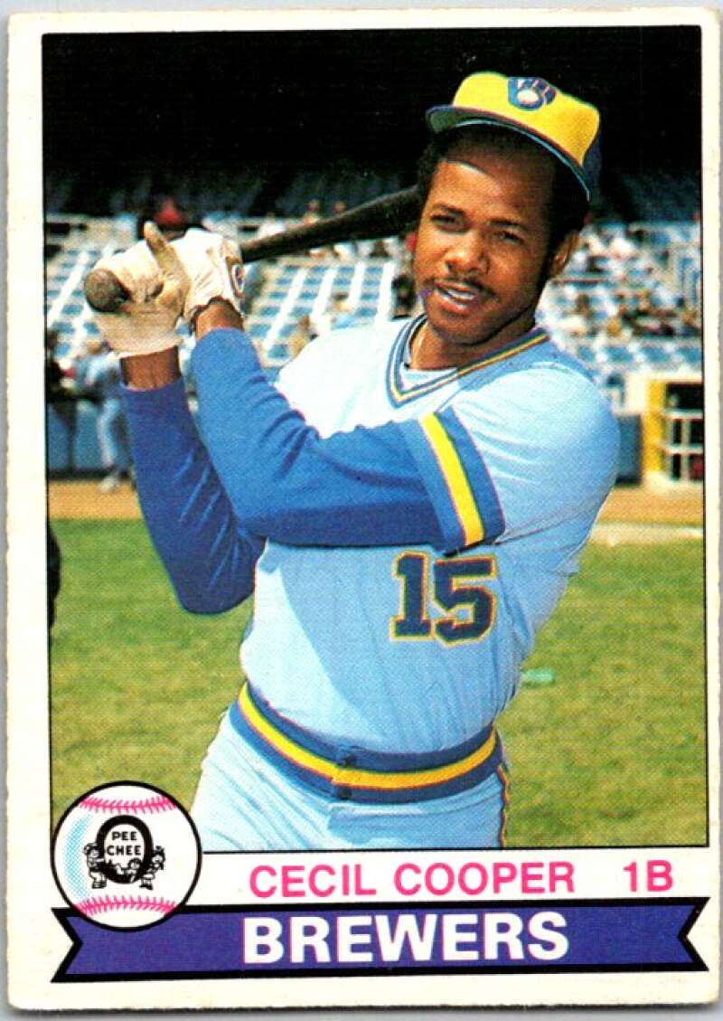 1979 OPC Baseball #163 Cecil Cooper Milwaukee Brewers V50393 Image 1