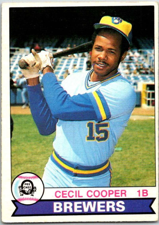 1979 OPC Baseball #163 Cecil Cooper  Milwaukee Brewers  V50393 Image 1