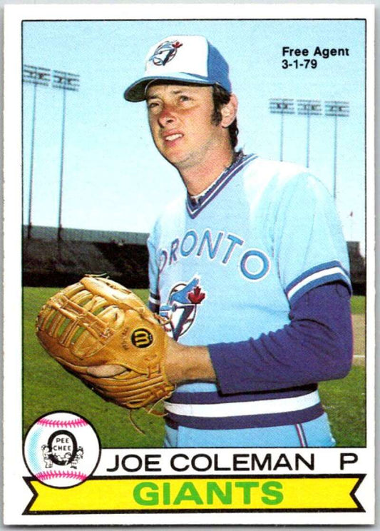 1979 OPC Baseball #166 Joe Coleman  Toronto Blue Jays  V50396 Image 1