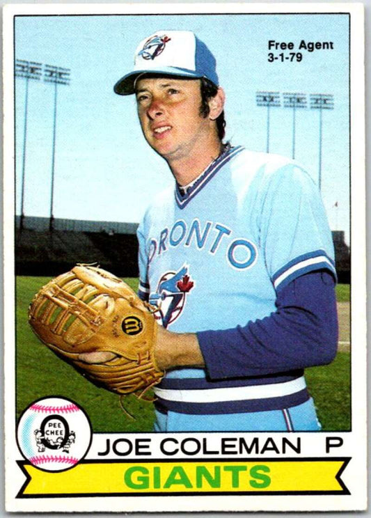 1979 OPC Baseball #166 Joe Coleman  Toronto Blue Jays  V50397 Image 1