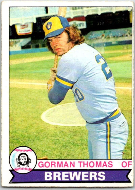 1979 OPC Baseball #196 Gorman Thomas  Milwaukee Brewers  V50414 Image 1