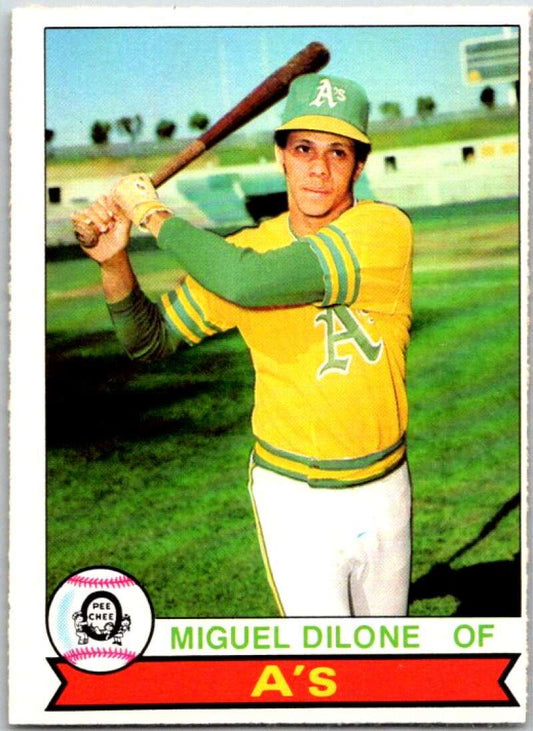 1979 OPC Baseball #256 Miguel Dilone  Oakland Athletics  V50472 Image 1