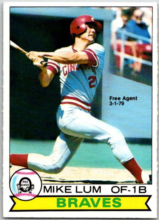 1979 OPC Baseball #286 Mike Lum  Cincinnati Reds  V50499 Image 1
