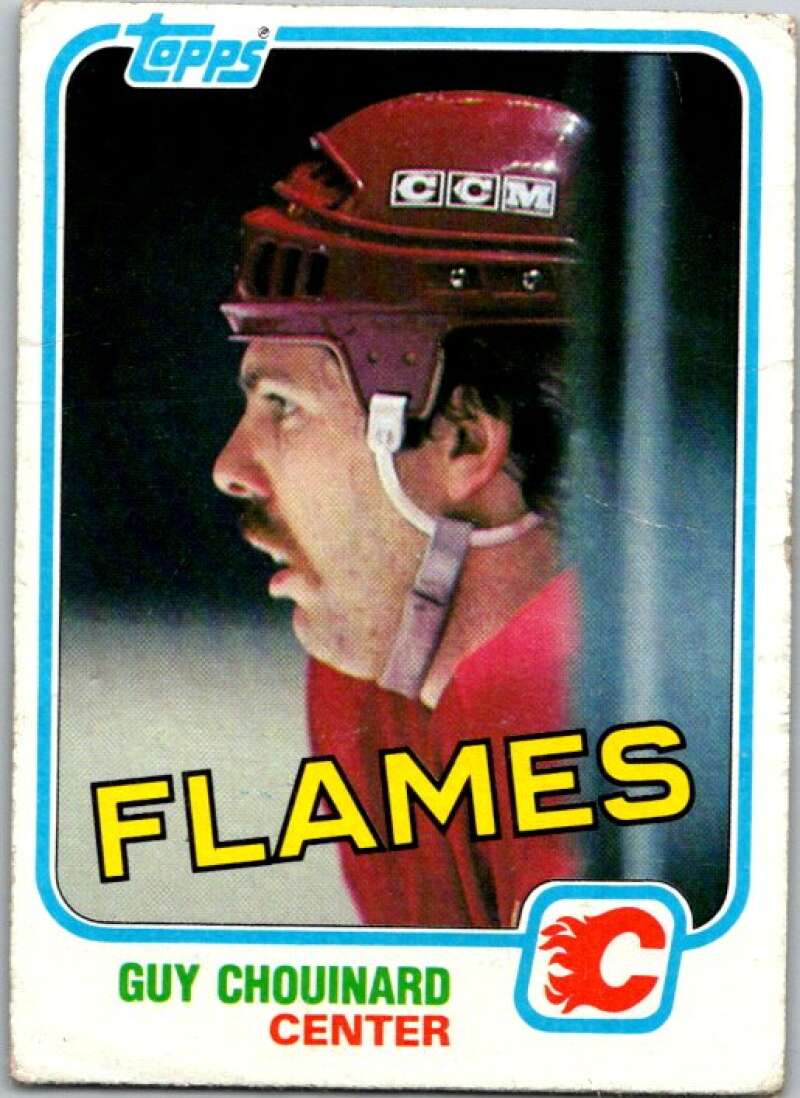 1981-82 Topps #6 Guy Chouinard Calgary Flames V52196 Image 1