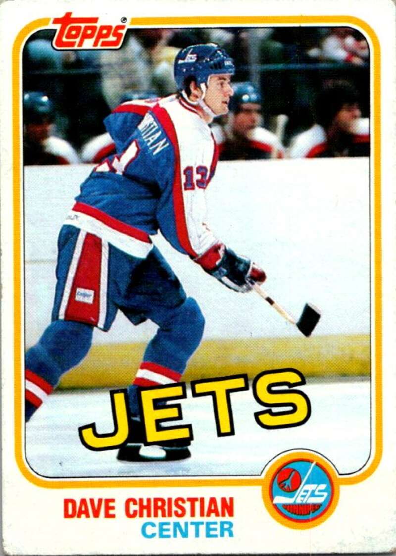 1981-82 Topps #7 Dave Christian Winnipeg Jets V52198 Image 1