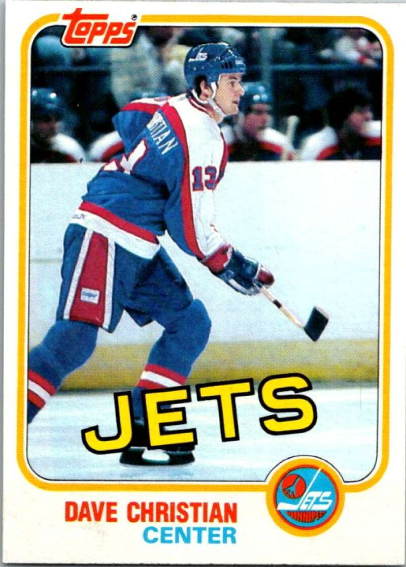 1981-82 Topps #7 Dave Christian Winnipeg Jets V52199 Image 1