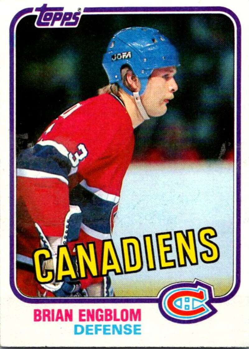 1981-82 Topps #10 Brian Engblom Montreal Canadiens V52210 Image 1