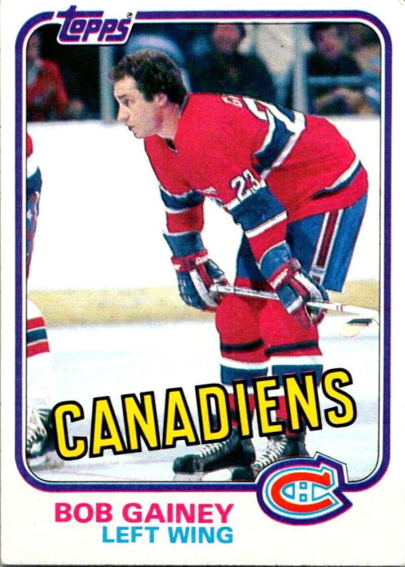 1981-82 Topps #13 Bob Gainey Montreal Canadiens V52218 Image 1
