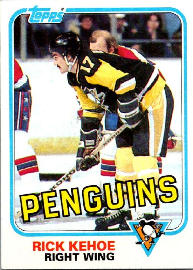 1981-82 Topps #17 Rick Kehoe Pittsburgh Penguins V52223 Image 1