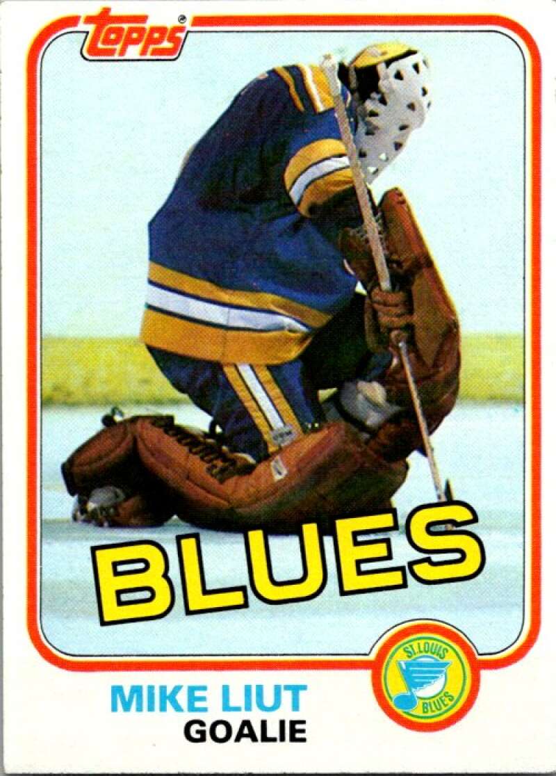 1981-82 Topps #20 Mike Liut St. Louis Blues V52232 Image 1