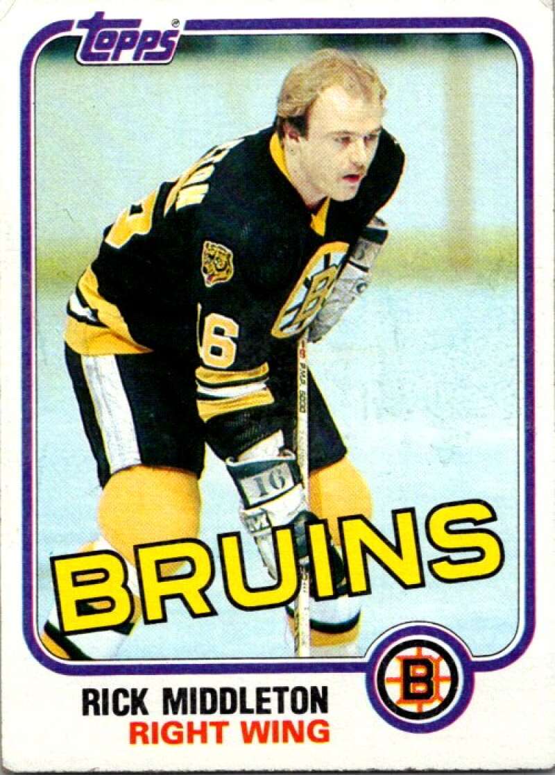 1981-82 Topps #22 Rick Middleton Boston Bruins V52237 Image 1