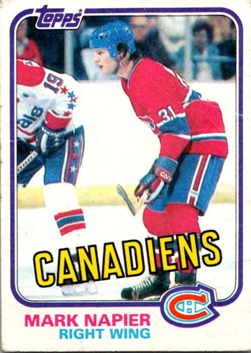 1981-82 Topps #23 Mark Napier Montreal Canadiens V52239 Image 1