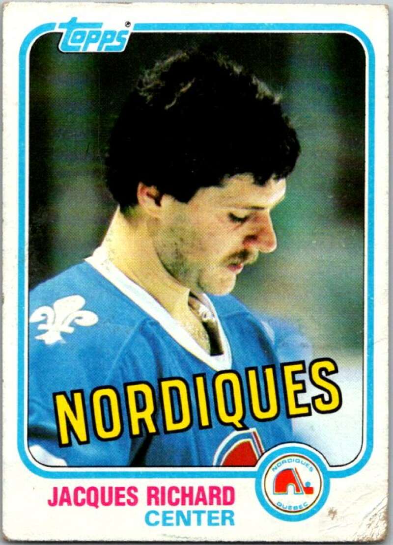 1981-82 Topps #29 Jacques Richard Quebec Nordiques V52258 Image 1