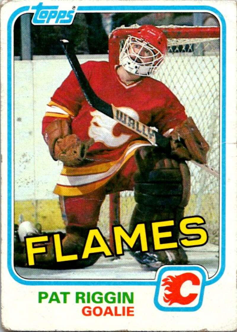 1981-82 Topps #30 Pat Riggin RC Rookie Calgary Flames V52264 Image 1