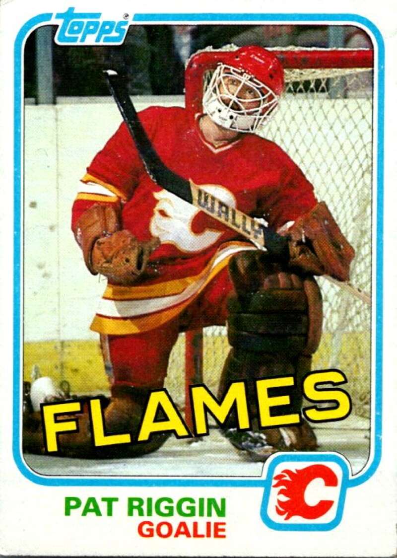 1981-82 Topps #30 Pat Riggin RC Rookie Calgary Flames V52265 Image 1