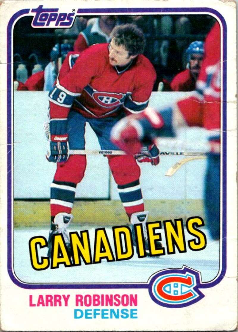 1981-82 Topps #31 Larry Robinson Montreal Canadiens V52273 Image 1