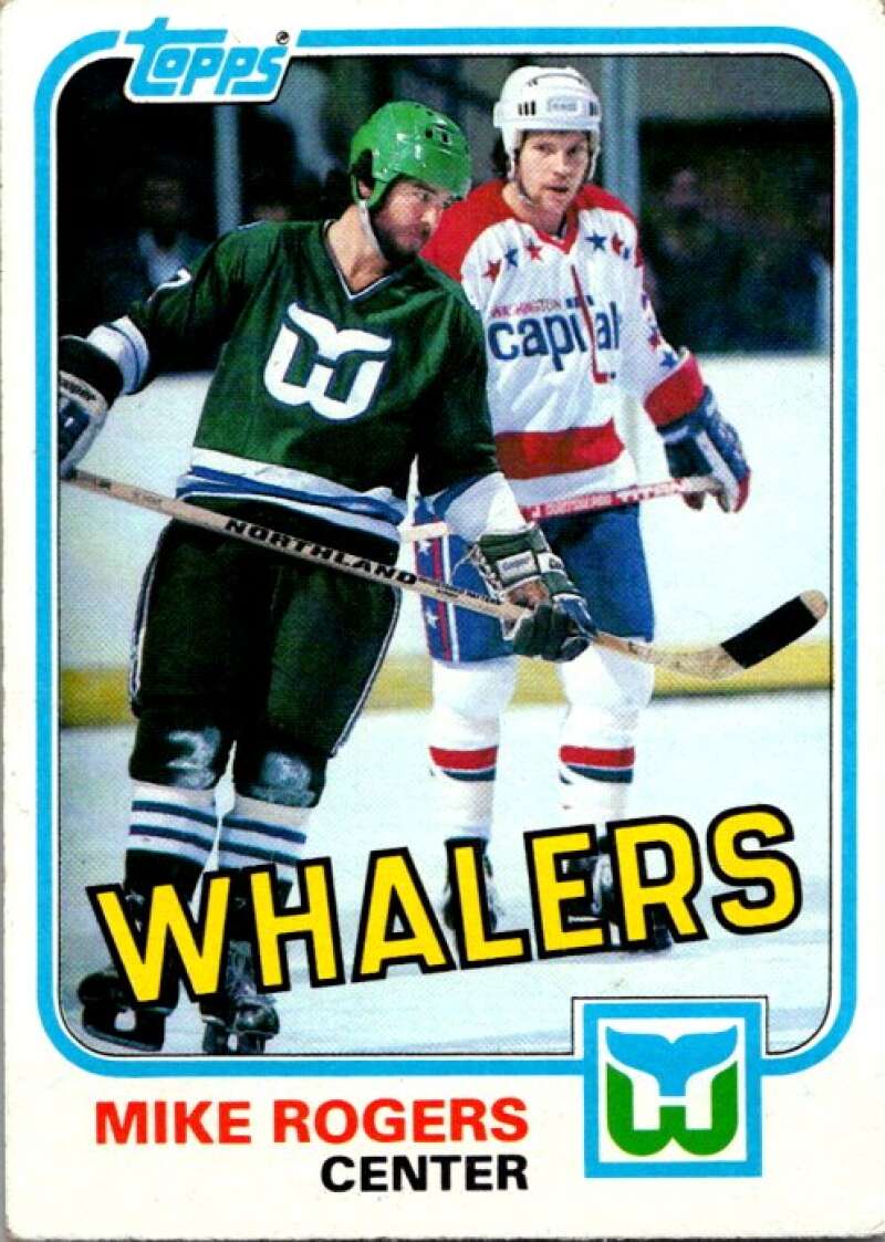 1981-82 Topps #32 Mike Rogers Hartford Whalers V52276 Image 1