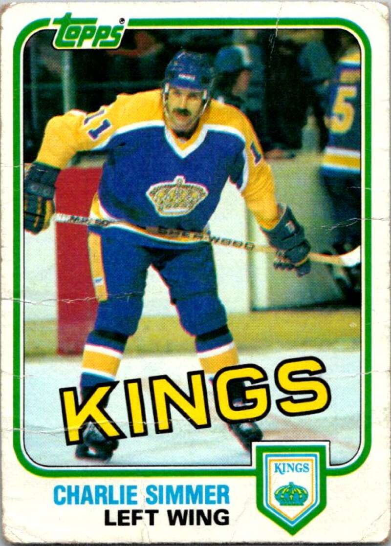 1981-82 Topps #35 Charlie Simmer Los Angeles Kings V52290 Image 1