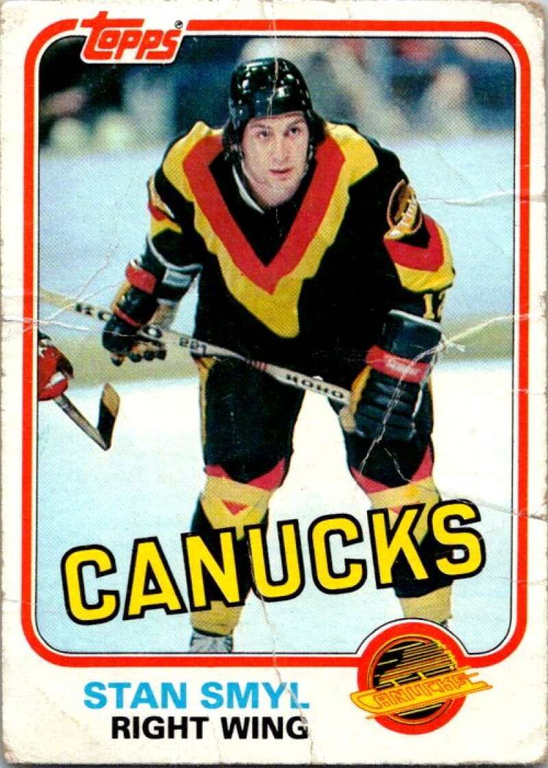 1981-82 Topps #38 Stan Smyl Vancouver Canucks V52301 Image 1