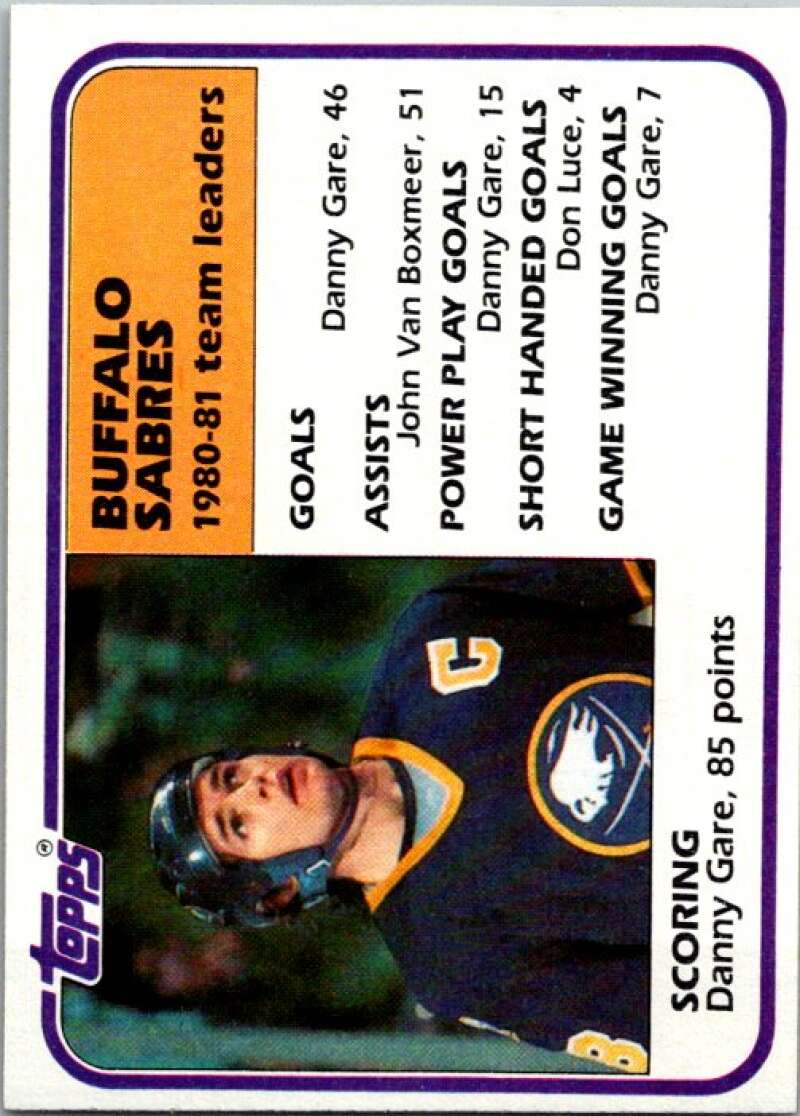 1981-82 Topps #47 Danny Gare TL Buffalo Sabres V52330 Image 1