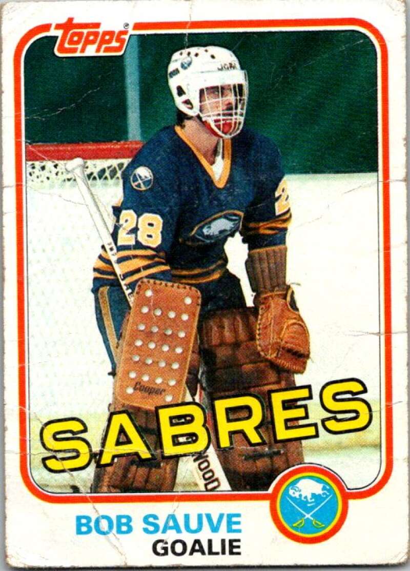 1981-82 Topps #E77 Bob Sauve Buffalo Sabres V52406 Image 1