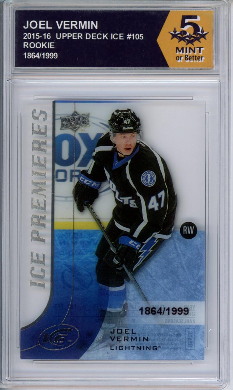 HCWPP - 2015-16 Upper Deck Ice #105 Joel Vermin Graded Rookie RC - 294226 Image 1