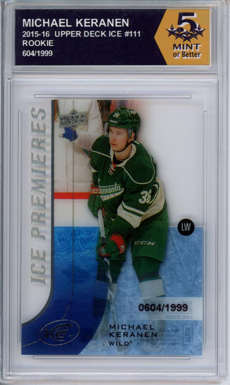 HCWPP - 2015-16 Upper Deck Ice #111 Michael Keranen Graded Rookie RC - 294232 Image 1