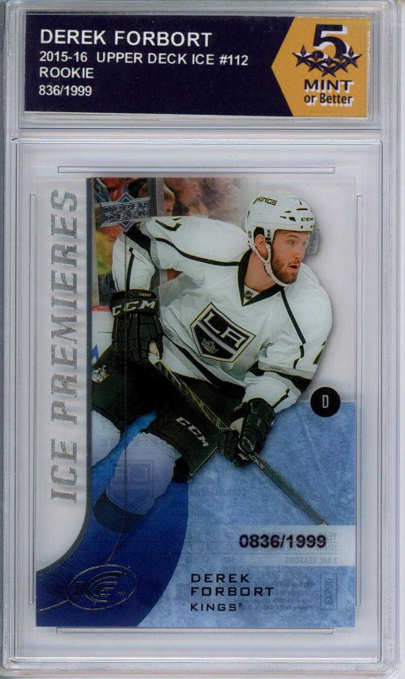 HCWPP - 2015-16 Upper Deck Ice #112 Derek Forbort Graded Rookie RC - 294233 Image 1